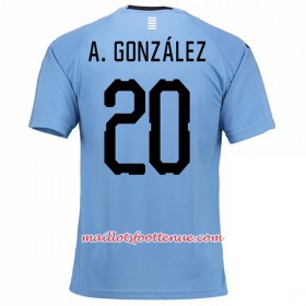 Maillot/Tenue Uruguay A.Gonzalez 20 Domicile Coupe du monde 2018